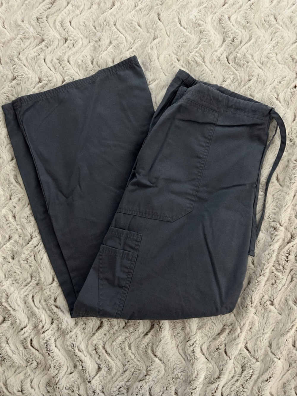 Scrubstar Black Cargo Scrub Pants with Utility Pockets